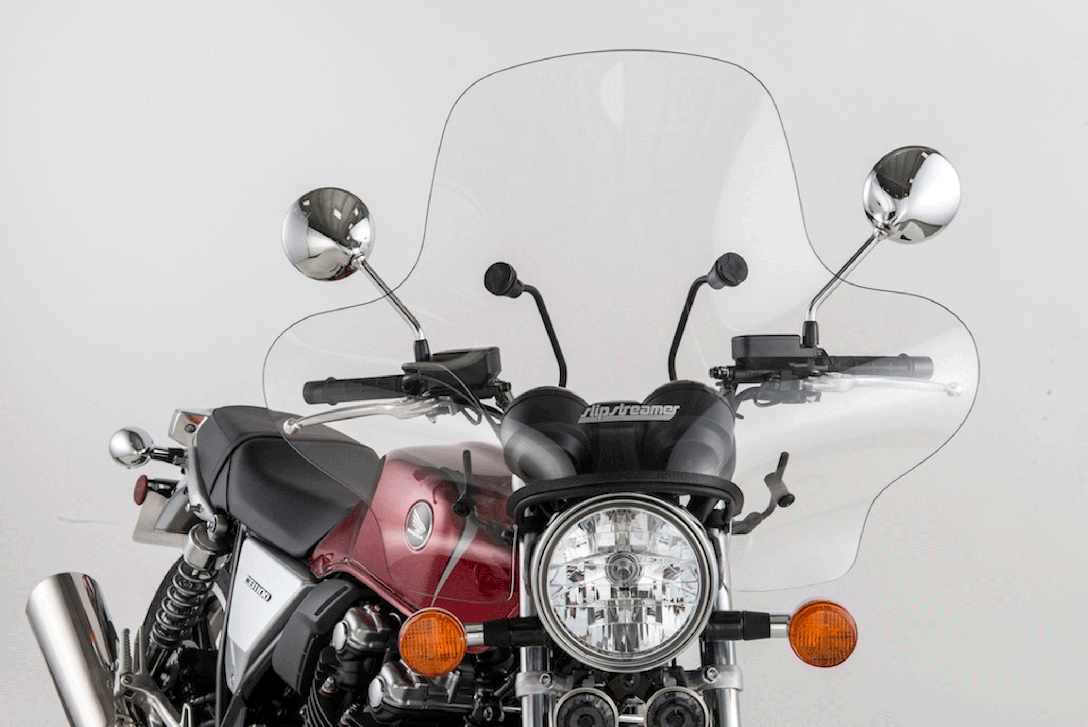 Slipstreamer Clear Viper Windshield with Clamp SS-10-C-1.25 